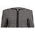 Veste sans col Giorgio Armani en coton noir - vue 2