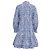 Autre Marque Mini abito Martha da donna Pink City Prints in cotone blu Blu chiaro - vista 4