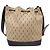 Autre Marque Borsa Bucket Monogram Saint Laurent in Nylon Canvas Camel Brown Giallo Cammello - vista 4