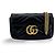 Gucci GG Marmont Flap Matelasse Leather Super Mini Schwarz