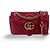 Gucci GG Marmont Flap Chevron Leather Rouge