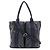 Hermès Sac Cabas HERMES Caravan Vertical MM Orange Bleu Marine - vue 2