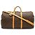 Louis Vuitton Monogram Keepall Bandoulière 60 Boston Bag Marrom