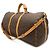 Louis Vuitton Monogram Keepall Bandoulière 60 Boston Bag Marrom - vista 3