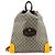 Gucci Neo Vintage Drawstring GG Coated Canvas Large Beige