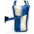 Balenciaga Bazar Striped Leather XXS Blu - vista 4