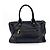 Borsa Satchel Convertibile Prada Vitello Phenix Medium con Cerniera Anteriore Nero - vista 2