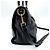Borsa Satchel Convertibile Prada Vitello Phenix Medium con Cerniera Anteriore Nero - vista 4