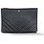 Chanel Charm O Case Chevron Lambskin Medium Noir