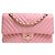 Chanel Shoulder Suede Patchwork Medium Pink