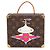 Louis Vuitton Monogram Onion Head Hülle von Takashi Murakami Braun Mehrfarben