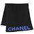 Estola Chanel em lã e cashmere Preto Azul