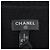 Estola Chanel em lã e cashmere Preto Azul - vista 8