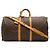 Louis Vuitton Monogram Keepall Bandoulière 55 Boston Tasche Braun