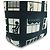 Chanel Windows Line Tote Bag Schwarz Weiß - Ansicht 10