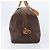 Céline Celine Boston Triomphe Coated Canvas Large Marrom - vista 4