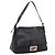 Borsa Fendi Mamma Baguette Zucca Jacquard Velvet Medium Nero