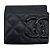 Chanel Cambon Trifold Quilted Lambskin Long Nero