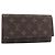 Louis Vuitton Long Macassar Monogram Canvas Braun
