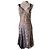 John Galliano Abito Lungo in Pizzo Nero e Nude Beige