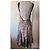 John Galliano Abito Lungo in Pizzo Nero e Nude Beige - vista 2