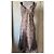 John Galliano Abito Lungo in Pizzo Nero e Nude Beige - vista 3