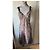 John Galliano Abito Lungo in Pizzo Nero e Nude Beige - vista 4