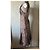 John Galliano Abito Lungo in Pizzo Nero e Nude Beige - vista 8