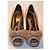 Gianvito Rossi Décolleté Peep-Toe in Camoscio Beige con Fiocco - vista 3