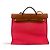 Hermès Herbag Toile and Leather MM Rosa