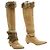 Christian Dior John Galliano Botas de Ante Beige Punta Afilada