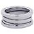 Bulgari Bague Bvlgari B.zero1 à 3 bandes en or blanc