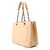 Saco Tote com Corrente Chanel Matelassé Bege - vista 2