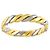 Anello Christian Dior 1 Band in oro giallo e bianco 18K - vista 2