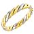 Anello Christian Dior 1 Band in oro giallo e bianco 18K - vista 4