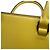 Prada Mini Lederhandtasche mit geprägtem Dreieck Gelb - Ansicht 10