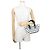 Borsa Balenciaga Bistro XXS Nero Bianco - vista 4