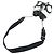 Jimmy Choo Juno Mesh Crossbody-Tasche mit Logo Schwarz Weiß - Ansicht 8