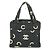 Sac à main cabas Chanel Vintage CC Coco Mark Logo Noir Blanc
