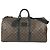 mala Louis Vuitton Monogram Waterproof Keepall Bandoulière 55 Marrom Preto