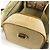 Hermès Borsa da toilette Hermes in pelle e tela beige Marrone - vista 14