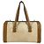 Hermès Borsa da toilette Hermes in pelle e tela beige Marrone - vista 3