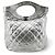 Chanel 31 Shopping gestepptes Kalbsleder Small Silber