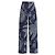 Etro Calças de Algodão Azuis Estampado Paisley Azul Azul escuro