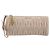 Pochette da polso con zip Miu Miu in pelle Matelassé Beige
