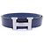 Hermès Cinturón reversible Hermes H 32mm Negro Azul marino