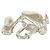 Hermès Chaveiro Hermes PELICAN Cadena Prata - vista 2