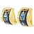 Hermès Hermes Blue and Gold Clip-On Ohrringe Blau Golden - Ansicht 2