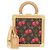 Bolso de mano Louis Vuitton x Takashi Murakami Mini Square Trunk Castaño