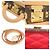Bolso de mano Louis Vuitton x Takashi Murakami Mini Square Trunk Castaño - vista 10
